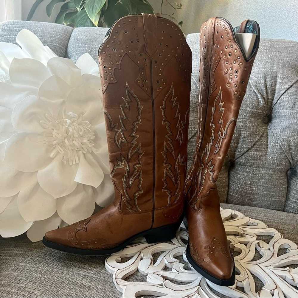 Laredo Tall Back Zip Western Cowboy Boots Women’s… - image 9