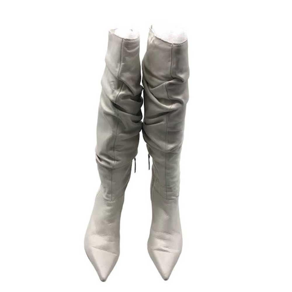 Schutz Ashlee Up Slouchy Leather High Boots 6.5 B… - image 3