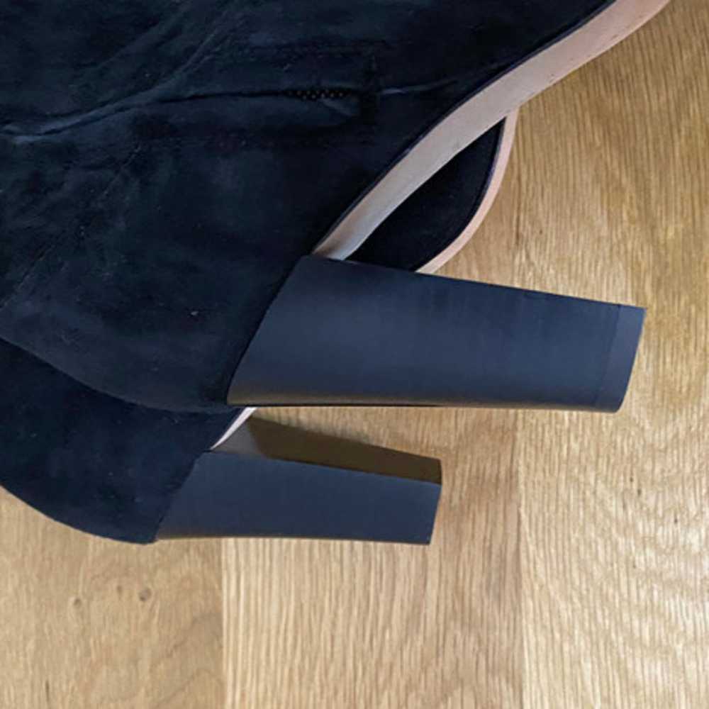 Veronica Beard Over the Knee Suede Stretch Heeled… - image 3