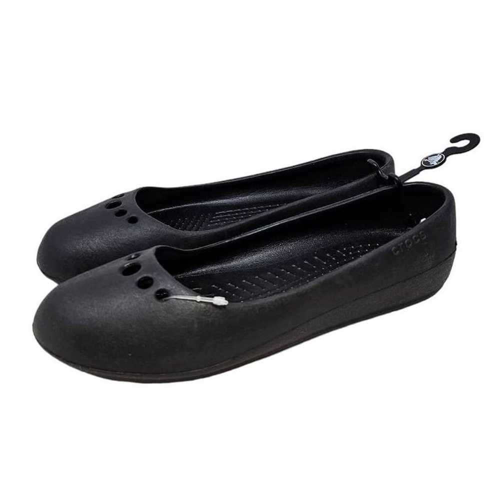 NEW Crocs 7 Black Ballet Flat Waterproof Classic … - image 1