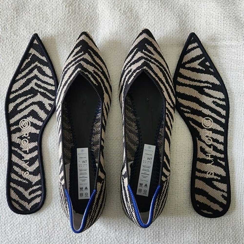 Rothy's The Point, Zebra, Women's 7 - image 4