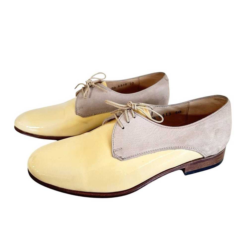 Goyard Dieppa Restrepo Yellow Patent Leather Tan … - image 1