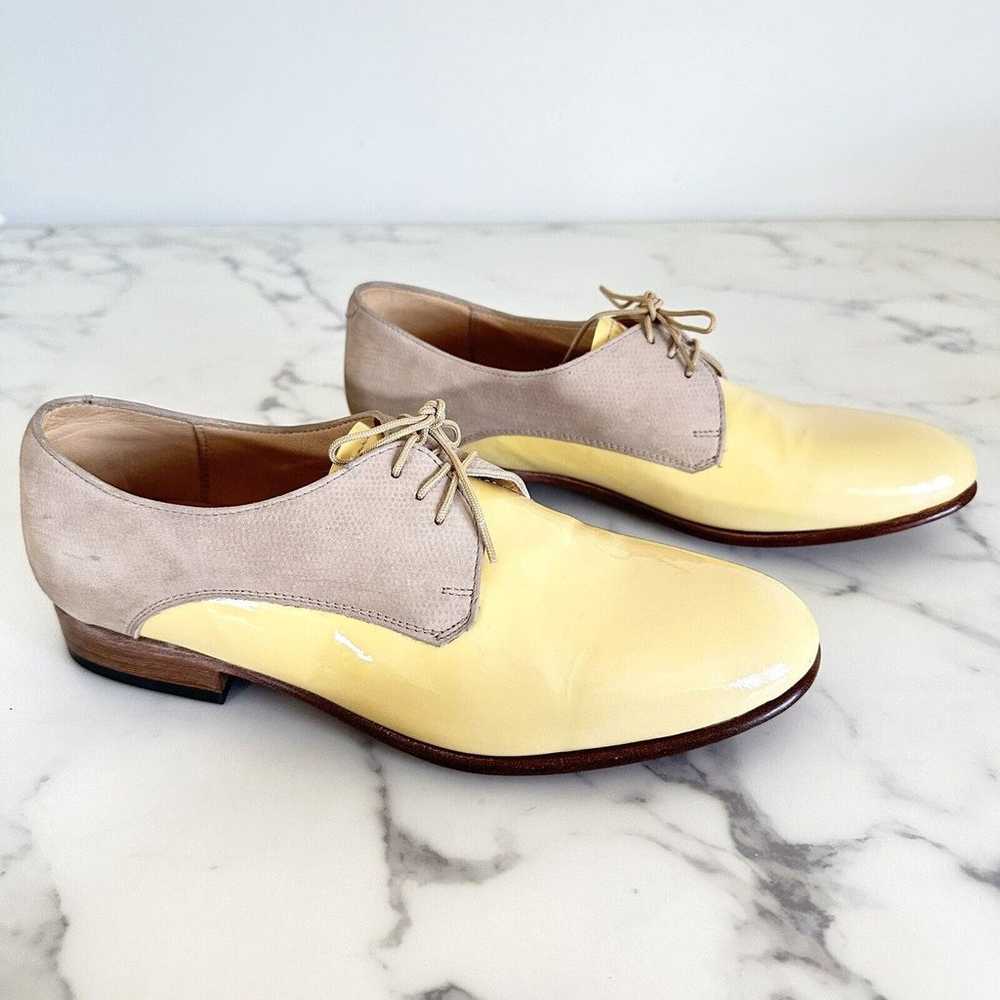 Goyard Dieppa Restrepo Yellow Patent Leather Tan … - image 2