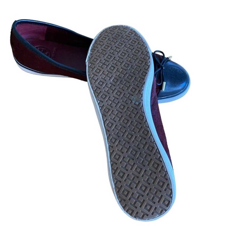Tory Burch Skyler Haircalf Flat Sneaker Shoes 9M … - image 8