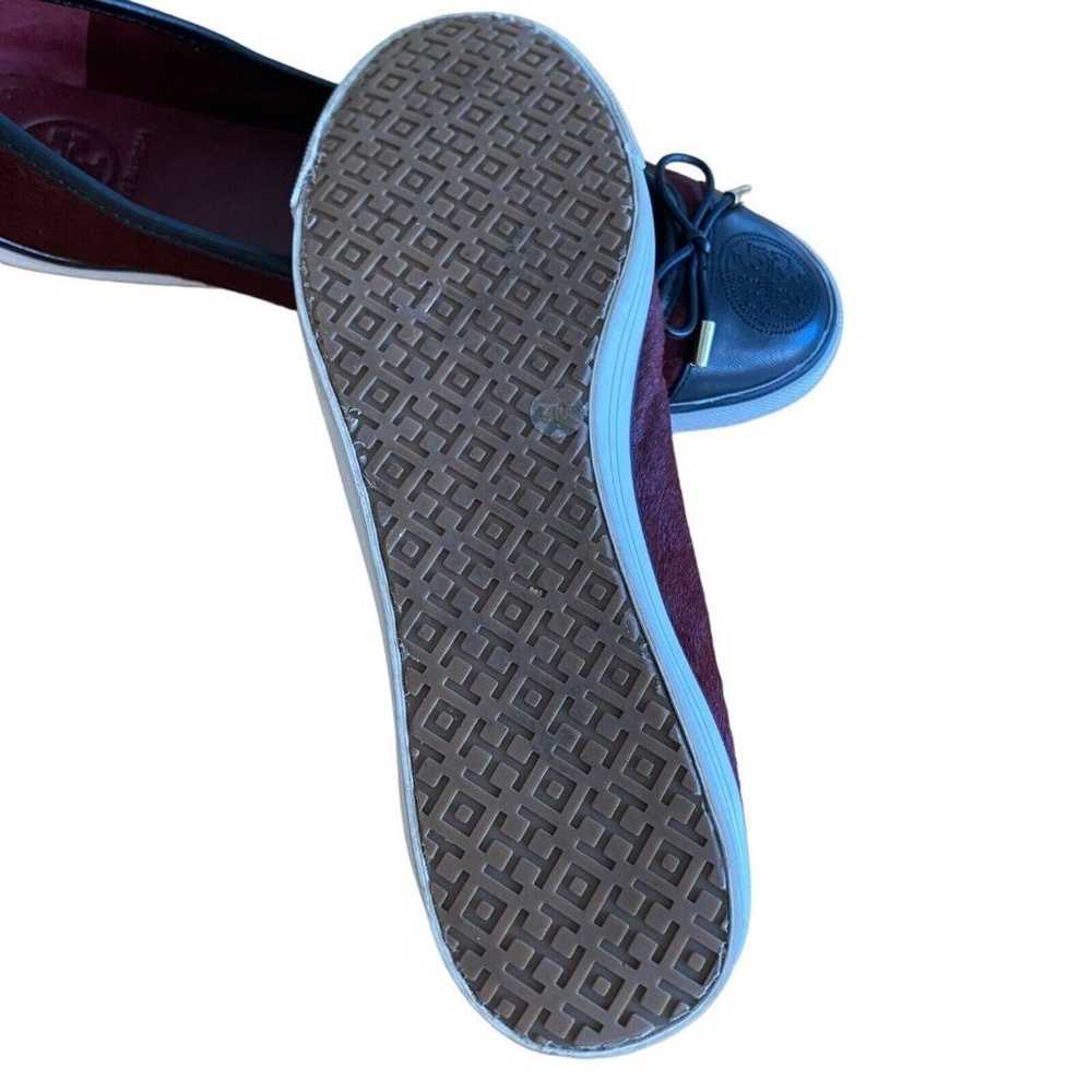 Tory Burch Skyler Haircalf Flat Sneaker Shoes 9M … - image 9