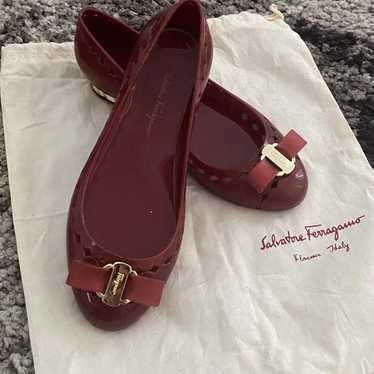 New Salvatore Ferragamo Jelly Bow Shoes Size 6 - image 1