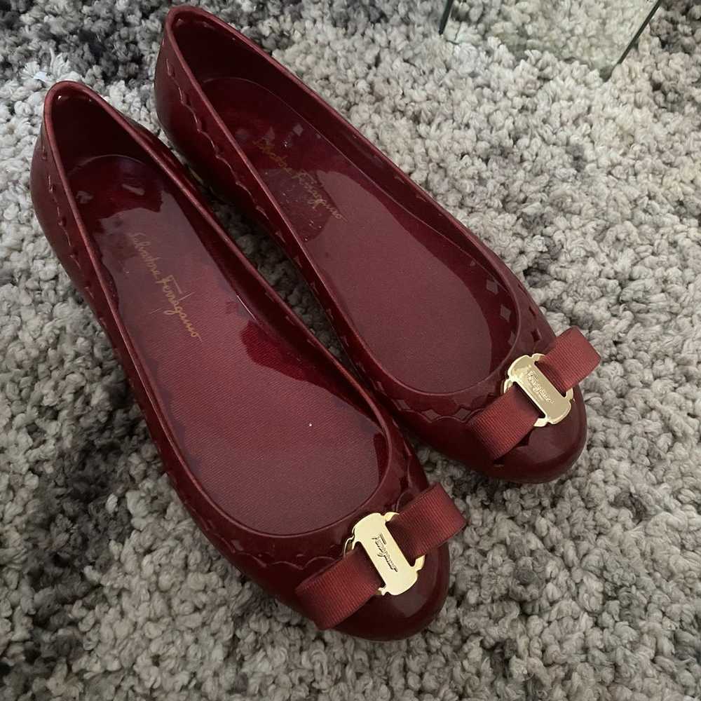 New Salvatore Ferragamo Jelly Bow Shoes Size 6 - image 2