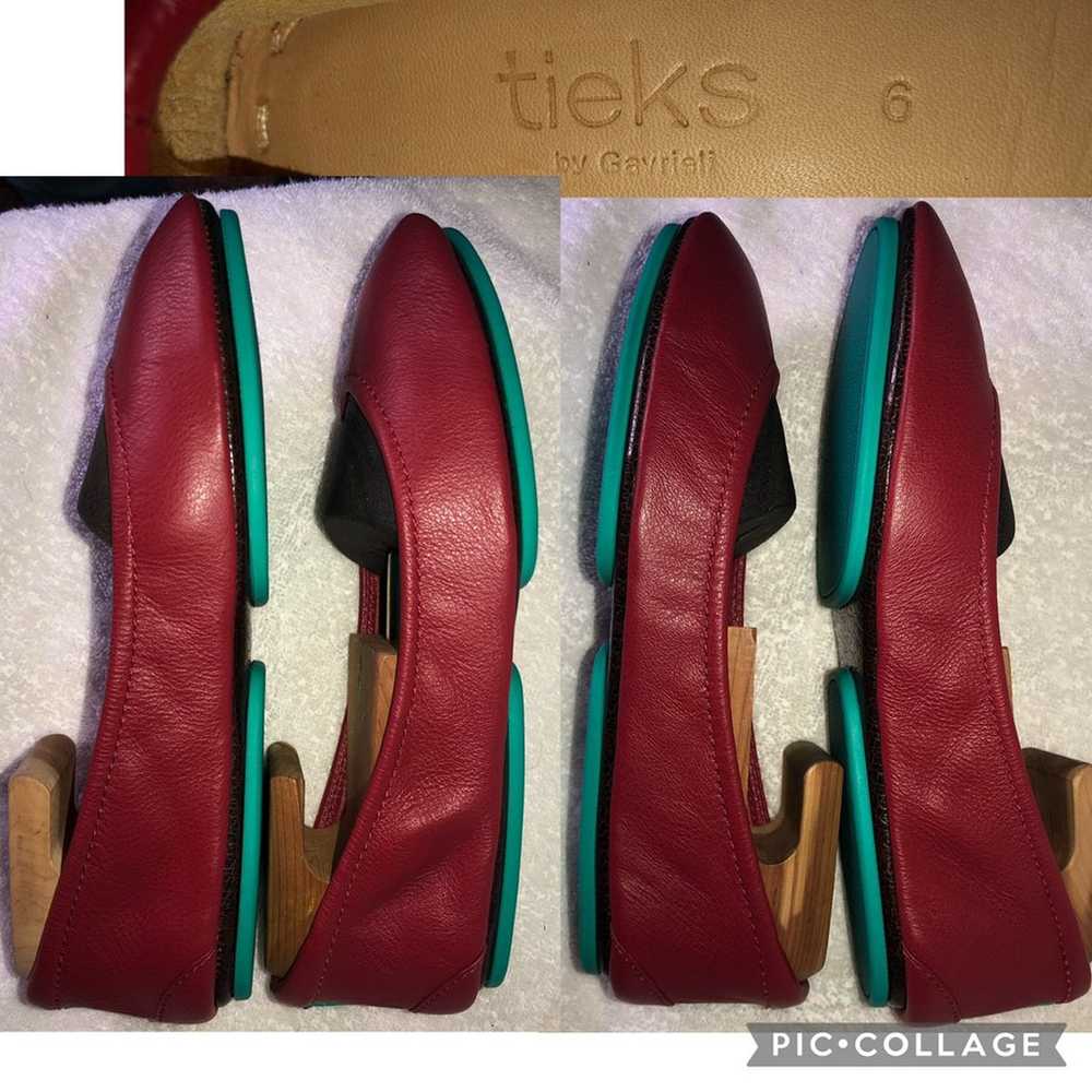 Sz 6 Tieks Cardinal Red - like new - image 2