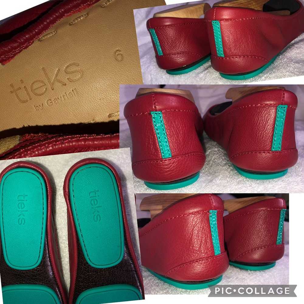 Sz 6 Tieks Cardinal Red - like new - image 3