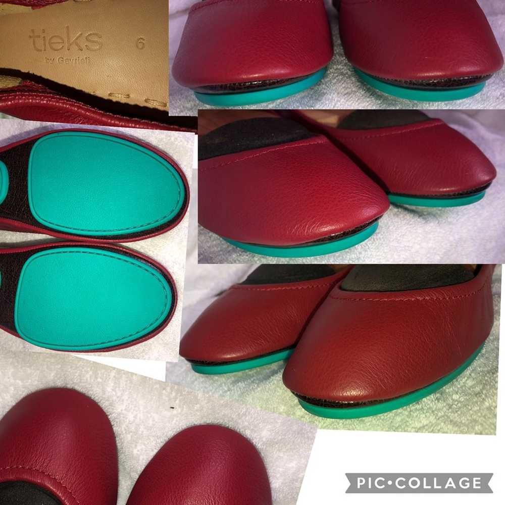 Sz 6 Tieks Cardinal Red - like new - image 4