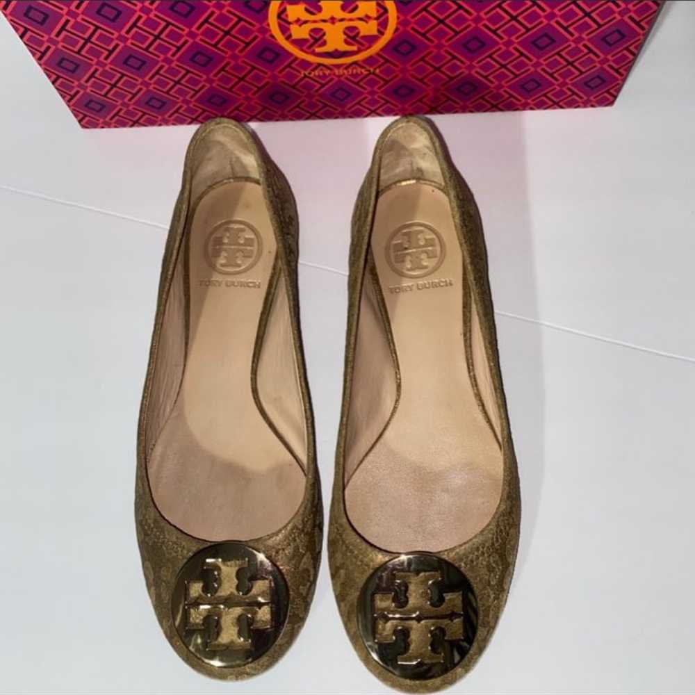 Tory Burch Reva Cheetah Print Flat Shoes - image 6