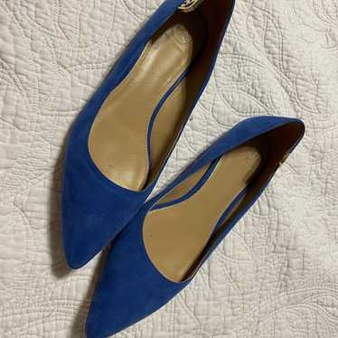 Tory Burch Blue Leather Flats - image 1