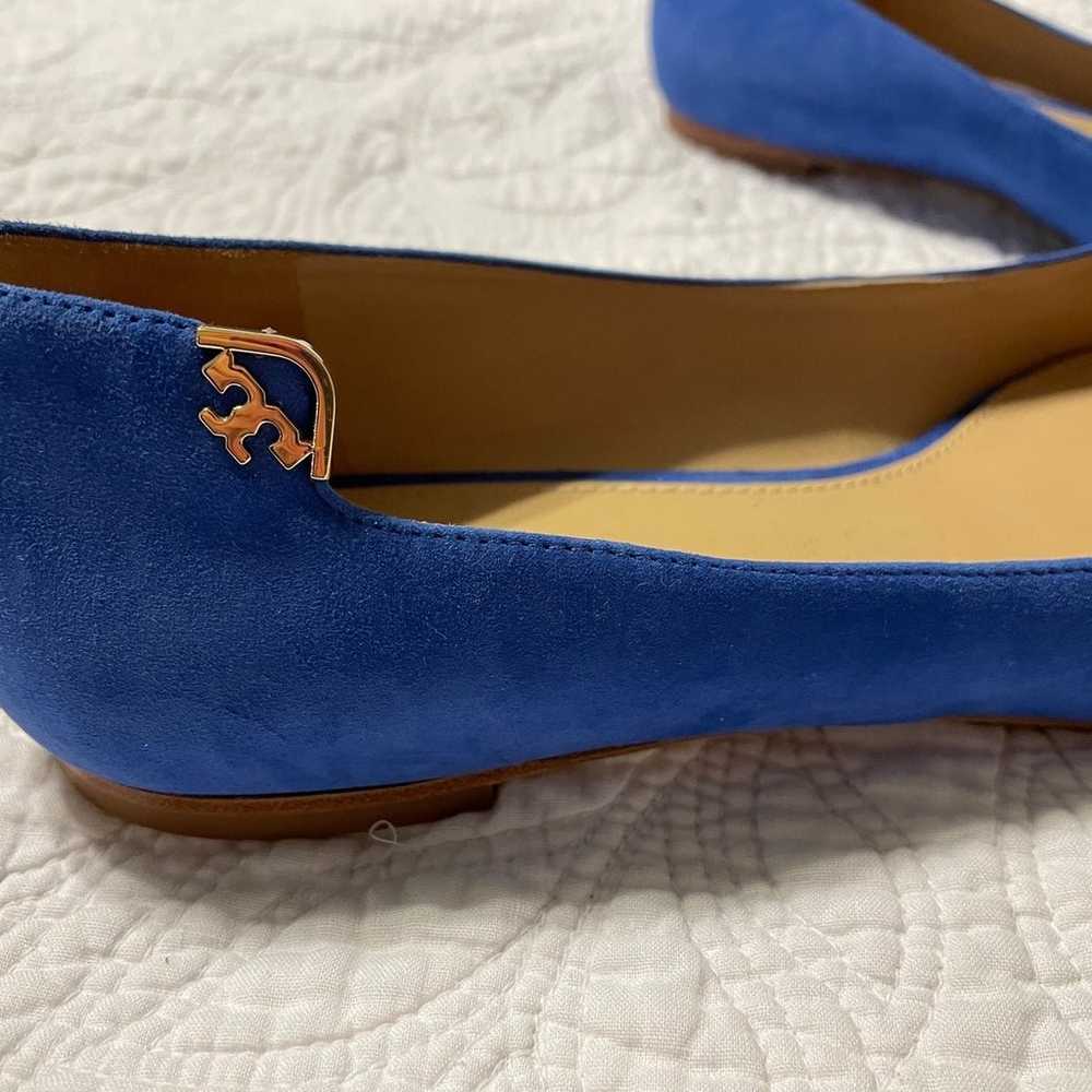 Tory Burch Blue Leather Flats - image 2