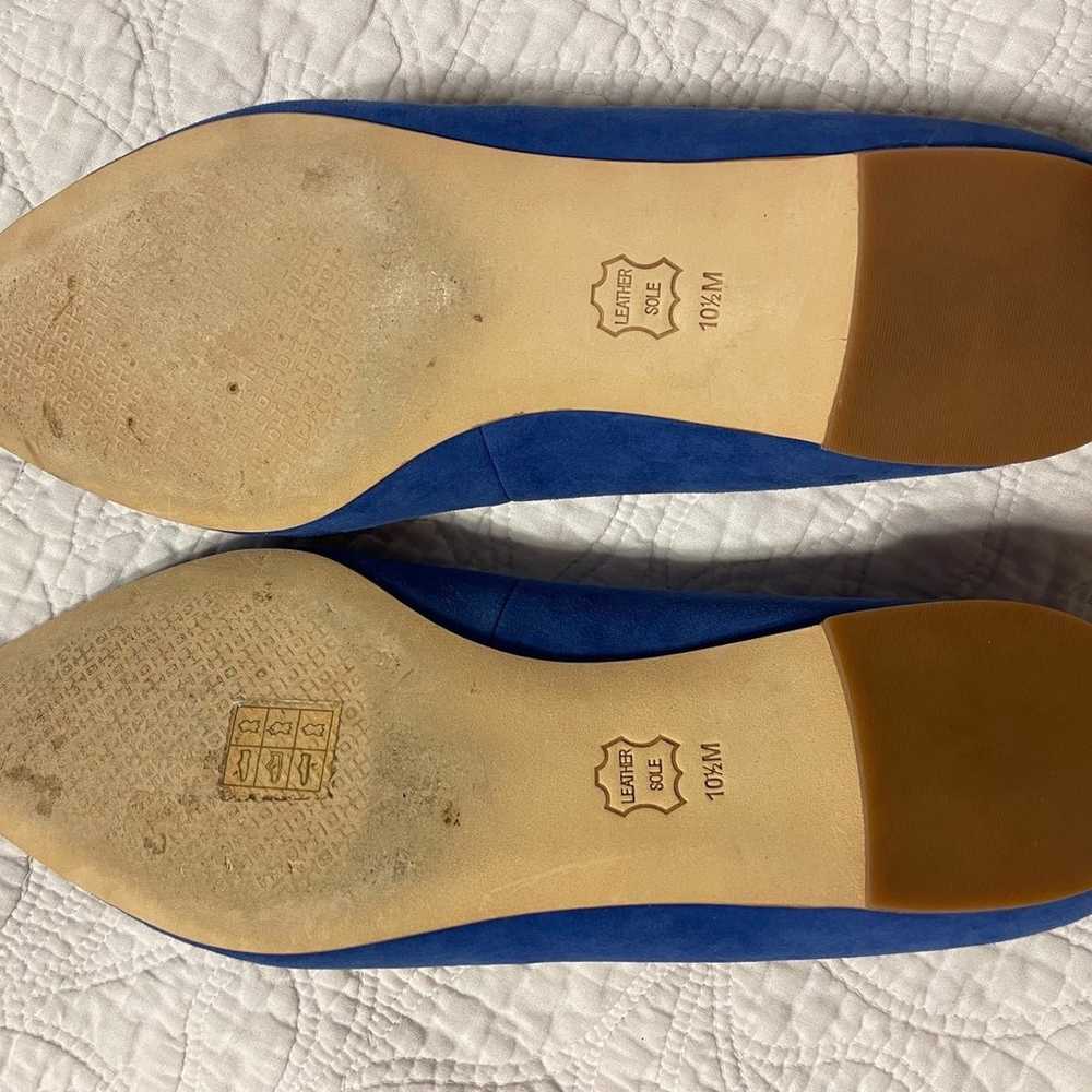 Tory Burch Blue Leather Flats - image 5