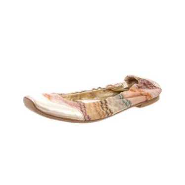 AUTHENTIC MISSONI WOVEN ROUND TOE FLATS