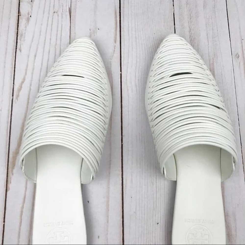 Tory Burch White Sienna Pointy Toe Mule - image 4