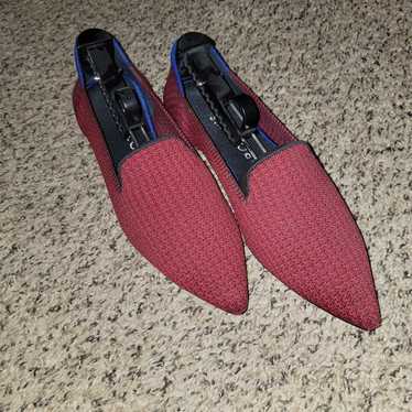 Rothys Scarlet Tweed Pointed Loafers