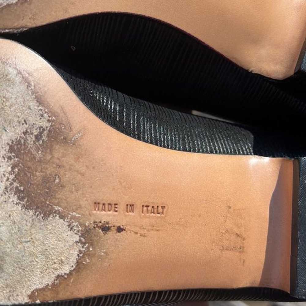 Ferragamo black leather loafer slip on flat class… - image 11