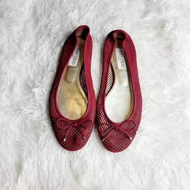 Jimmy Choo Red Flats