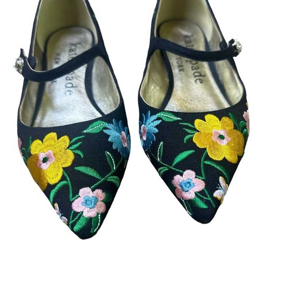 Kate Spade Maya Floral Garden Flats Mary Janes Em… - image 10