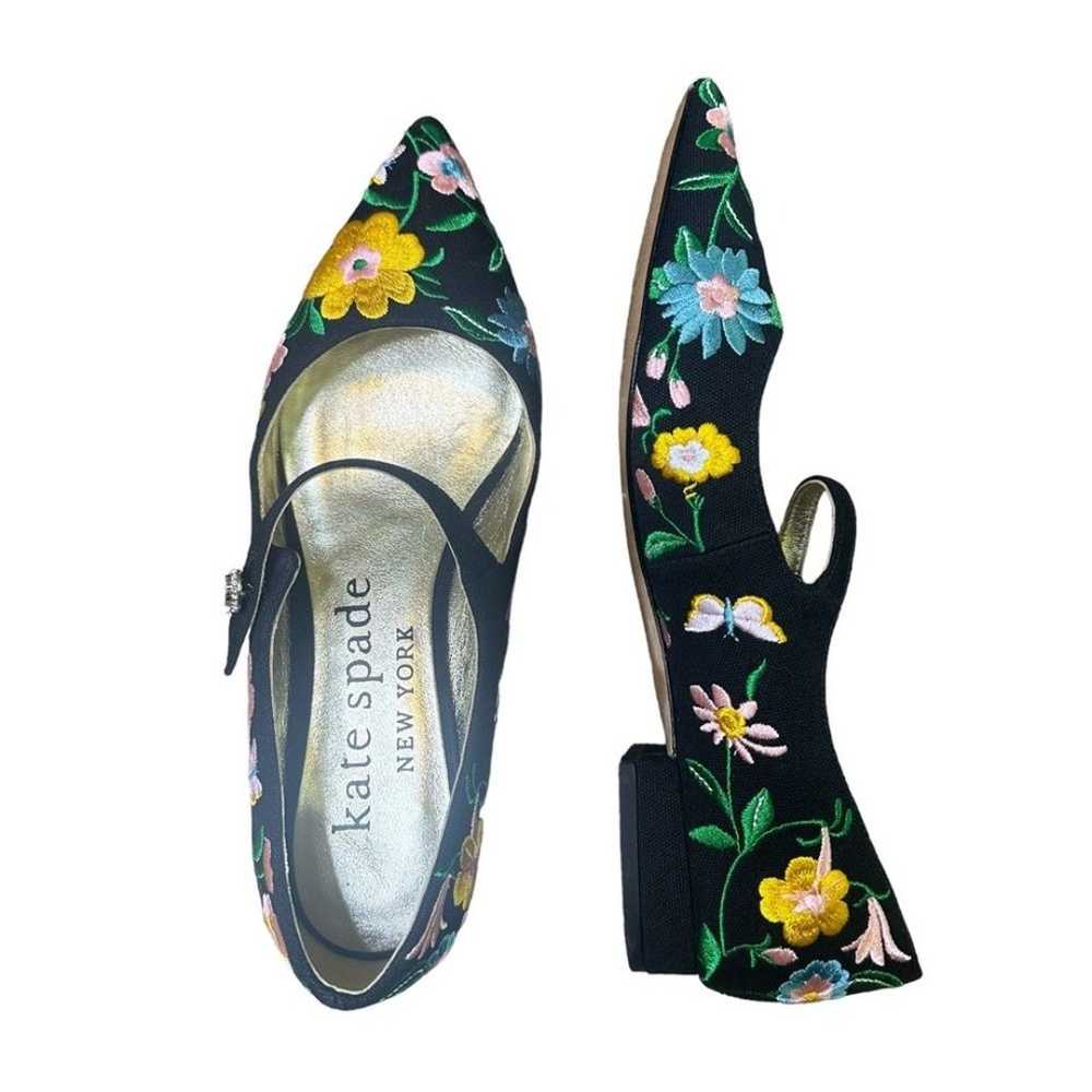 Kate Spade Maya Floral Garden Flats Mary Janes Em… - image 1