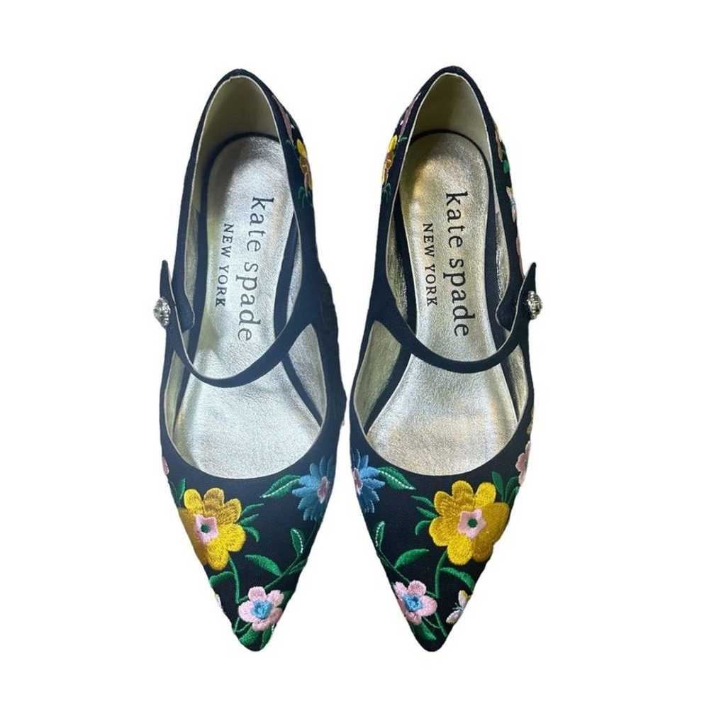 Kate Spade Maya Floral Garden Flats Mary Janes Em… - image 3