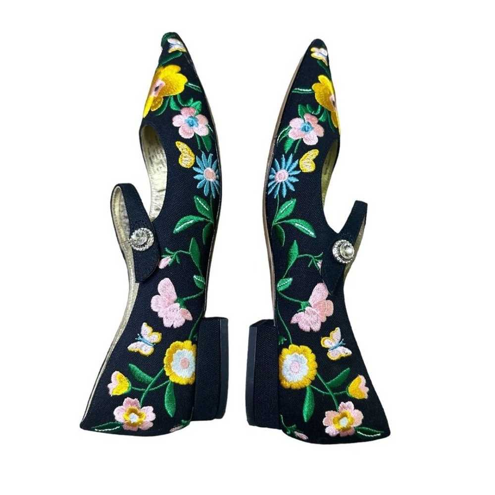 Kate Spade Maya Floral Garden Flats Mary Janes Em… - image 5