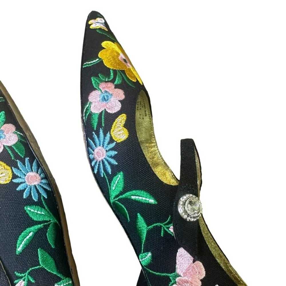 Kate Spade Maya Floral Garden Flats Mary Janes Em… - image 6