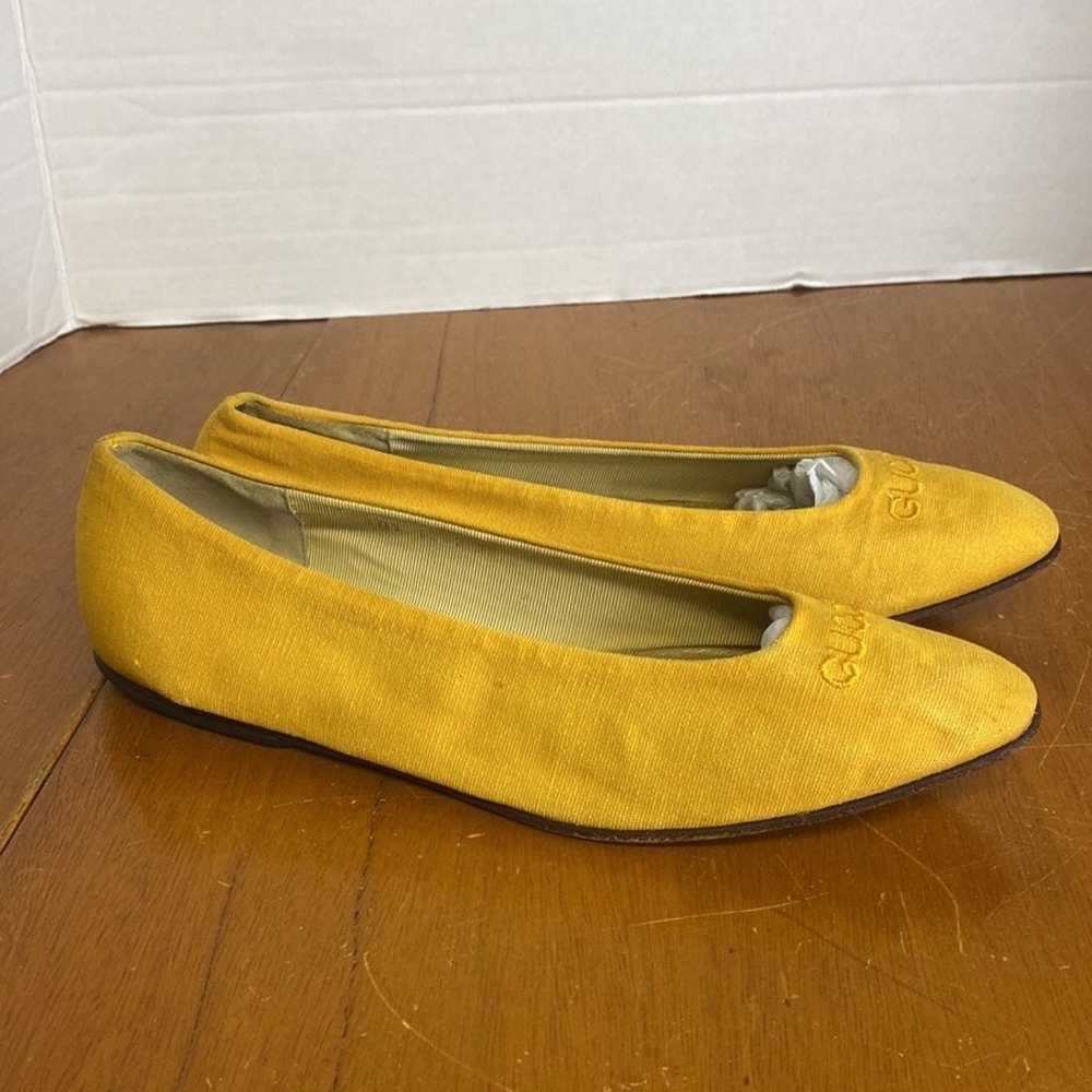 Vintage GUCCI FLATS Yellow  1990s - image 2