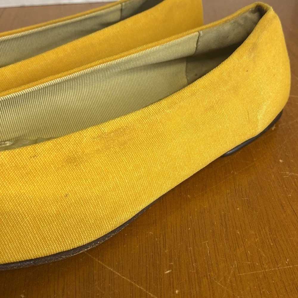 Vintage GUCCI FLATS Yellow  1990s - image 9