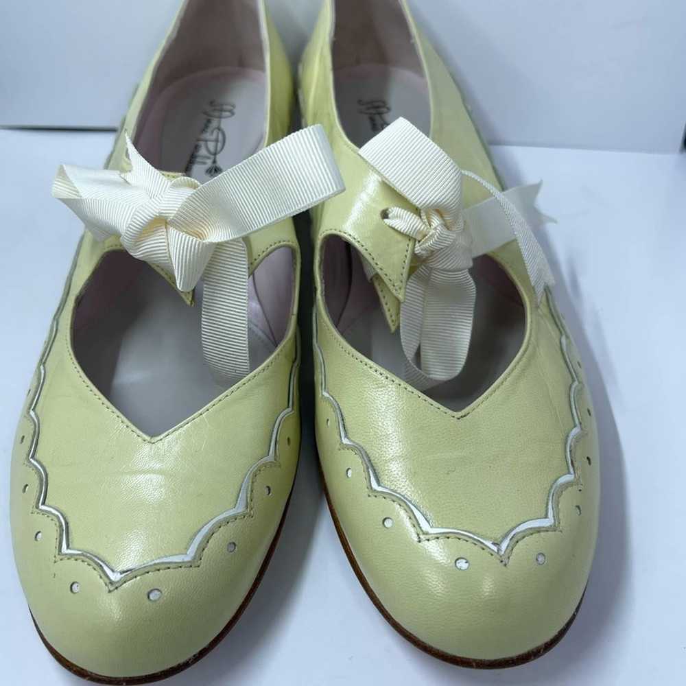 NWOT Minna Parikka Yellow Flats with Bunny Bows - image 2