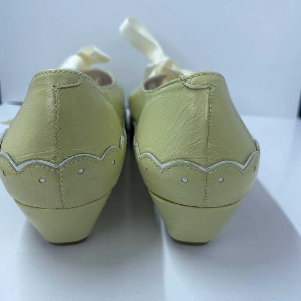 NWOT Minna Parikka Yellow Flats with Bunny Bows - image 3