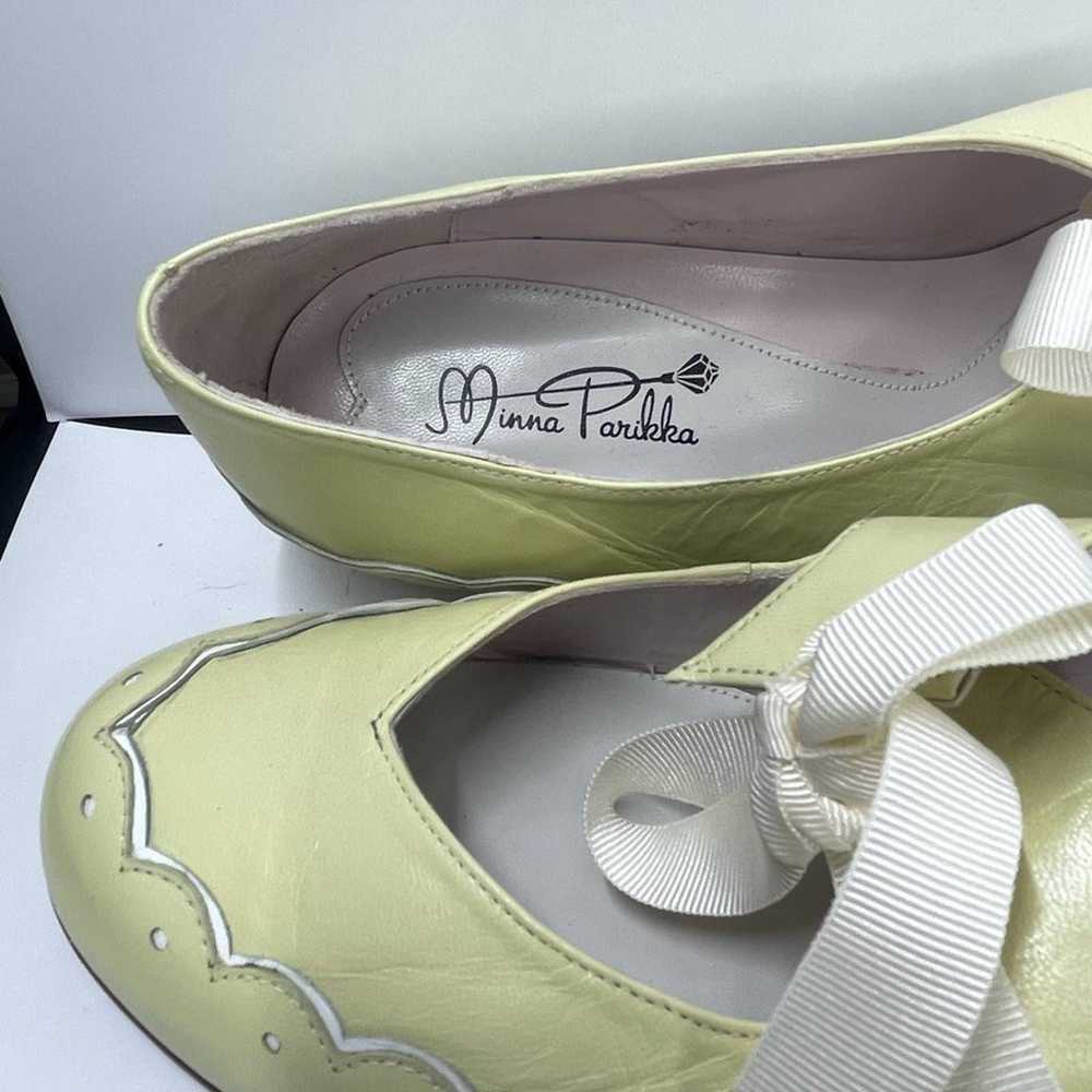 NWOT Minna Parikka Yellow Flats with Bunny Bows - image 4