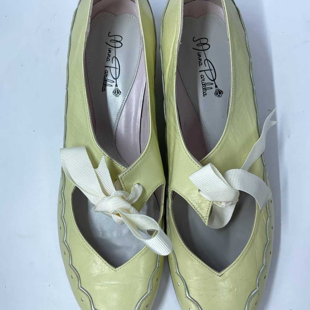 NWOT Minna Parikka Yellow Flats with Bunny Bows - image 6