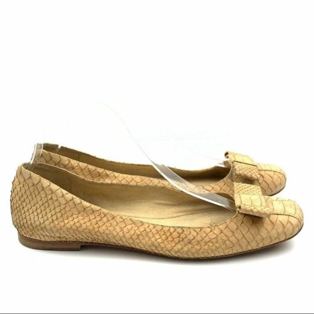 Stuart Weitzman Flats sz 9 snakeskin - image 2