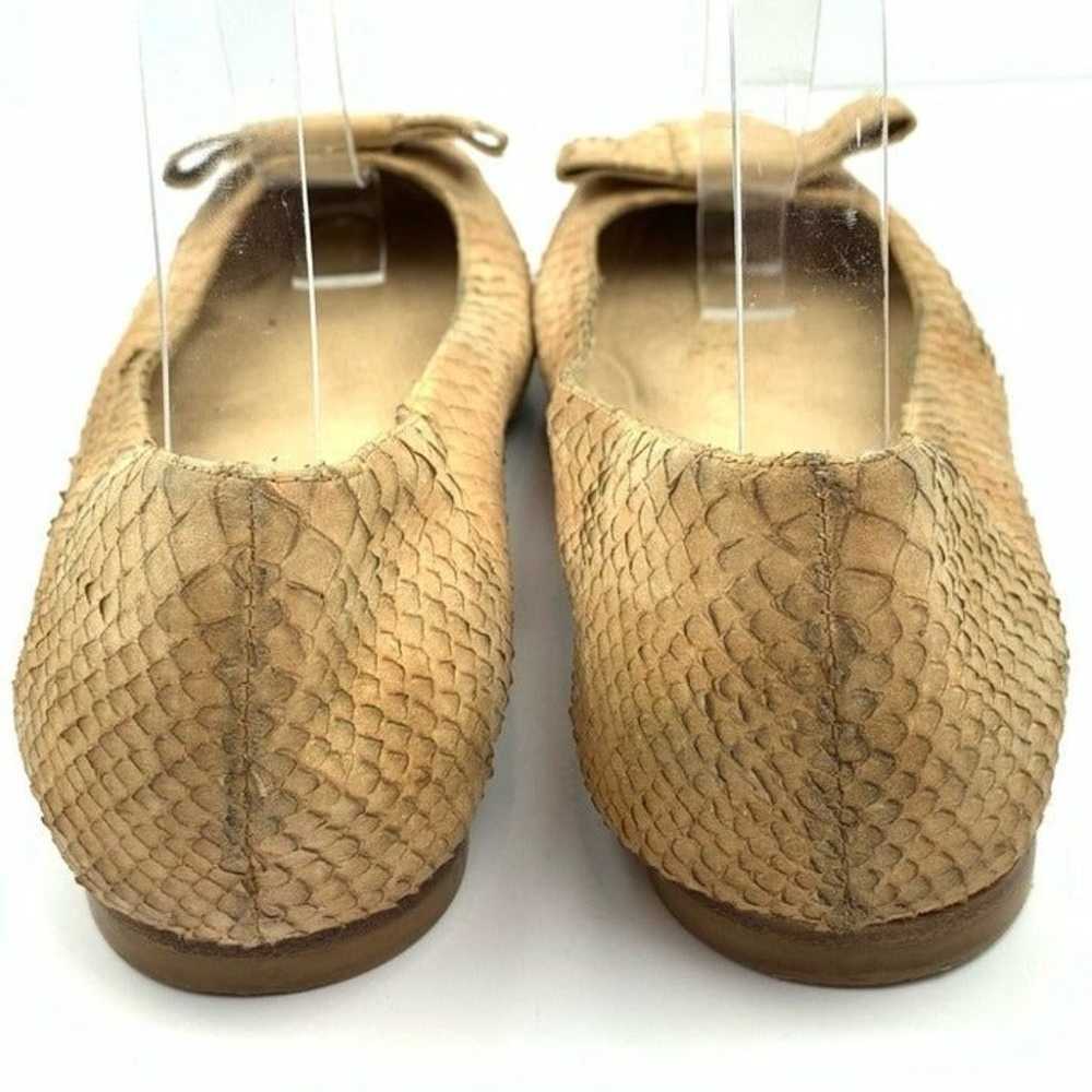 Stuart Weitzman Flats sz 9 snakeskin - image 3