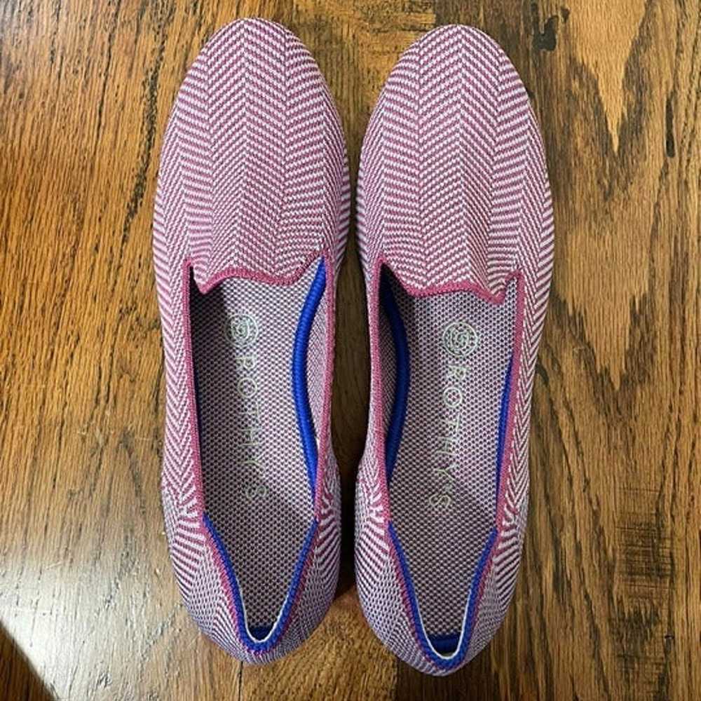 Sz 8 Rothy's Amethyst Herringbone Loafers - image 2