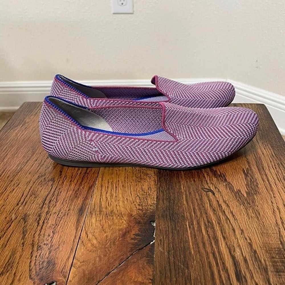 Sz 8 Rothy's Amethyst Herringbone Loafers - image 3