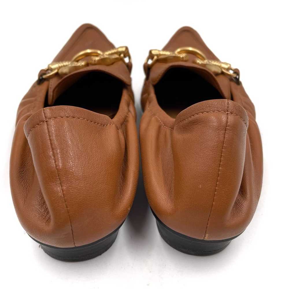 Tory Burch Jessa Loafers Brown Leather Pointed To… - image 7