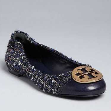 Tory Burch Serena 2 Tweed Leather Flat