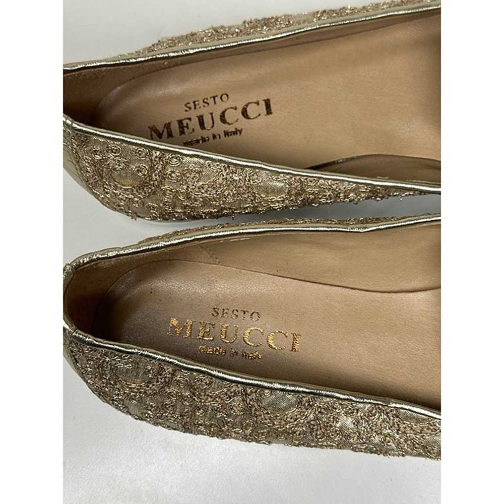 Sesto Meucci Gold-embellished and Embroidered Sat… - image 7