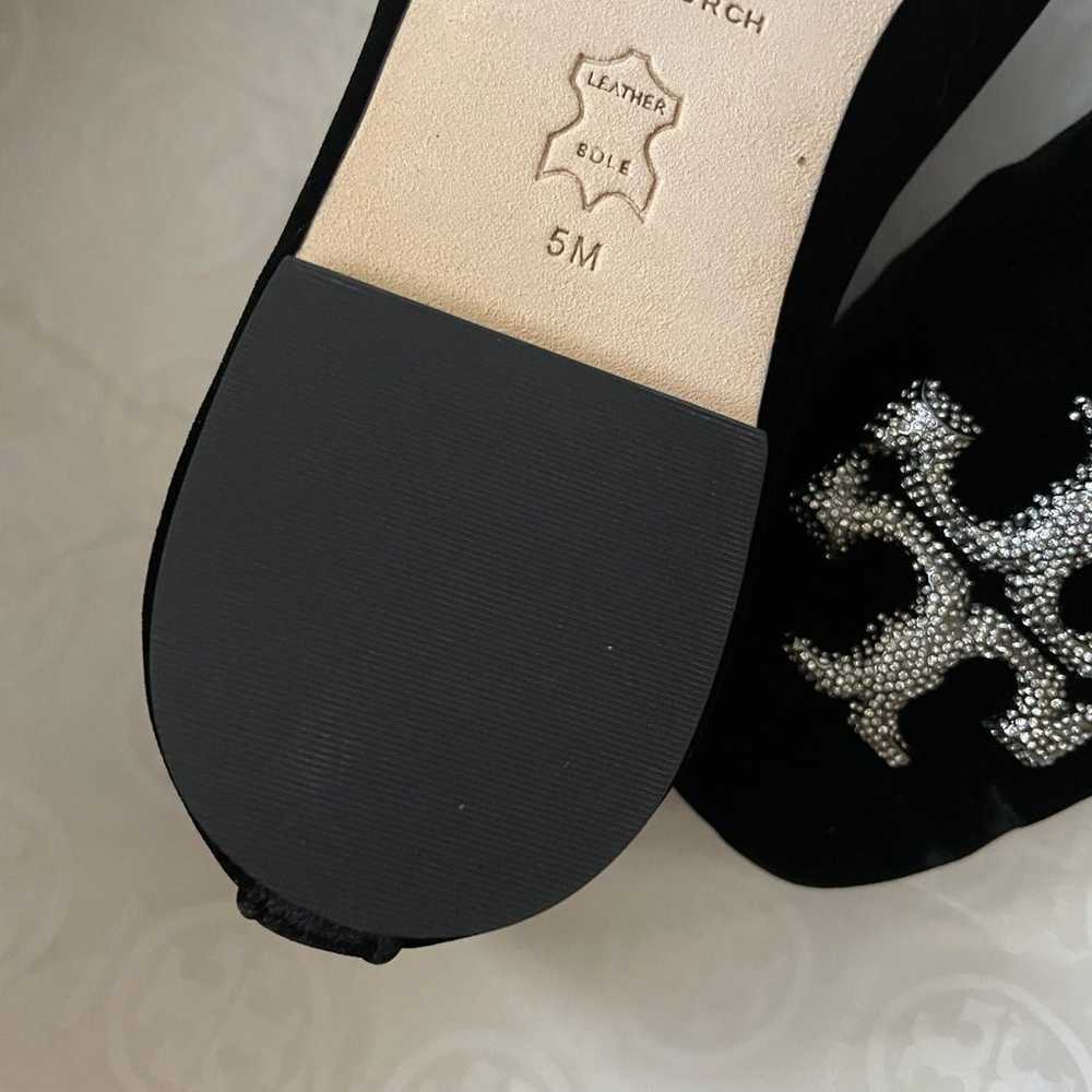 Tory Burch Black Eleanor Pave Ballet Flats - image 11