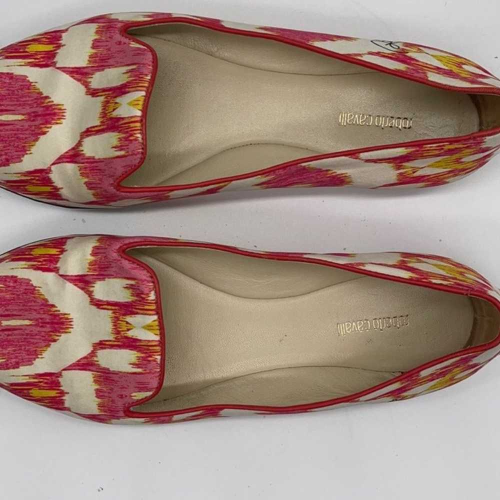 Roberto Cavalli  Ballet Flats Pink Yellow signed … - image 10