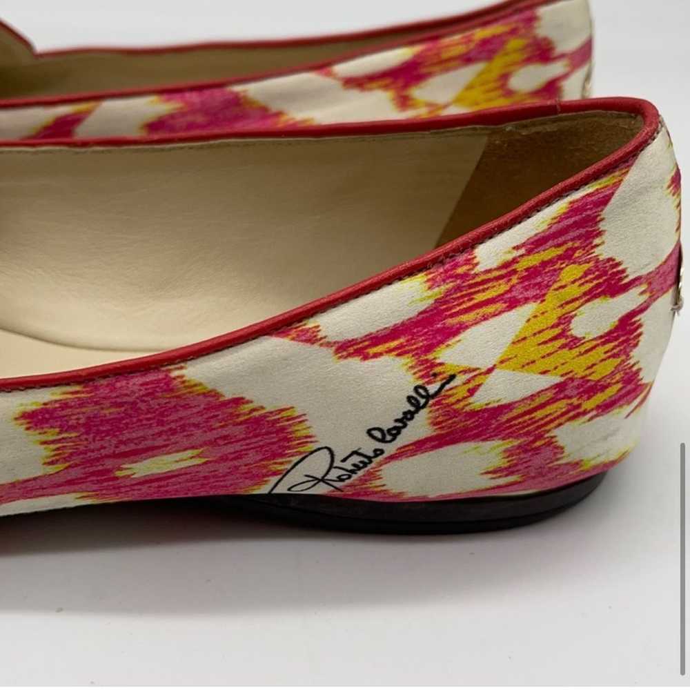 Roberto Cavalli  Ballet Flats Pink Yellow signed … - image 6