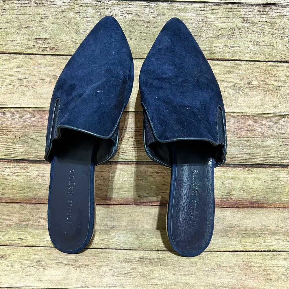 Jenni Kayne Blue Suede Mules - image 6