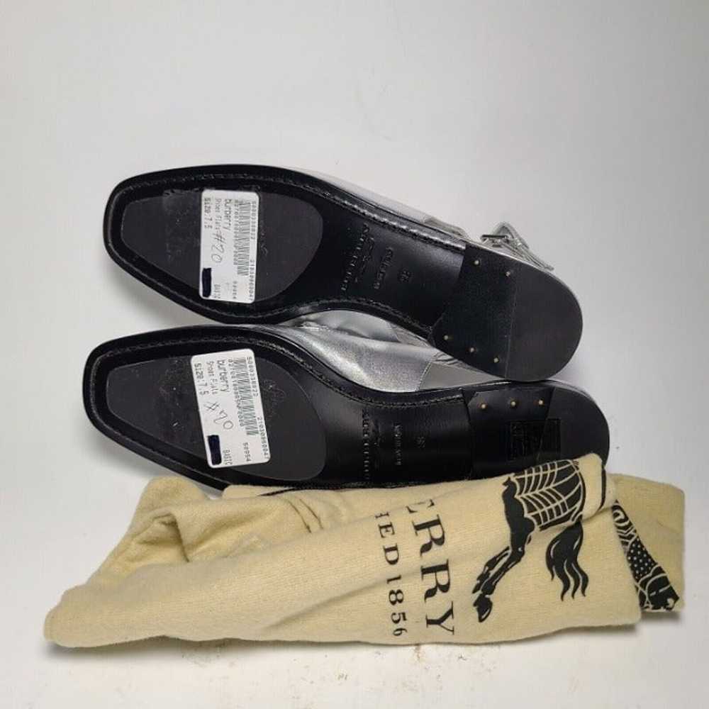 BURBERRY women Slingback Sandals mules Silver Lea… - image 12