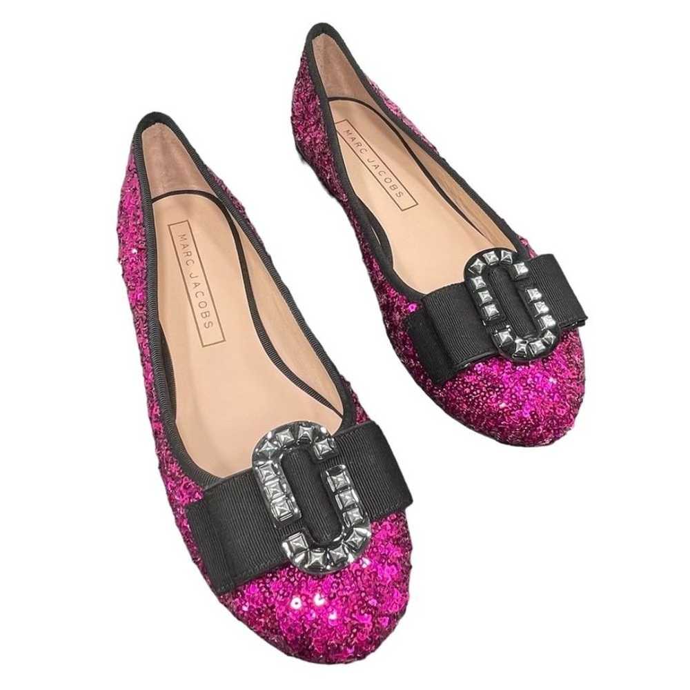 MARC JACOBS all over sequined leather ballet flat… - image 1
