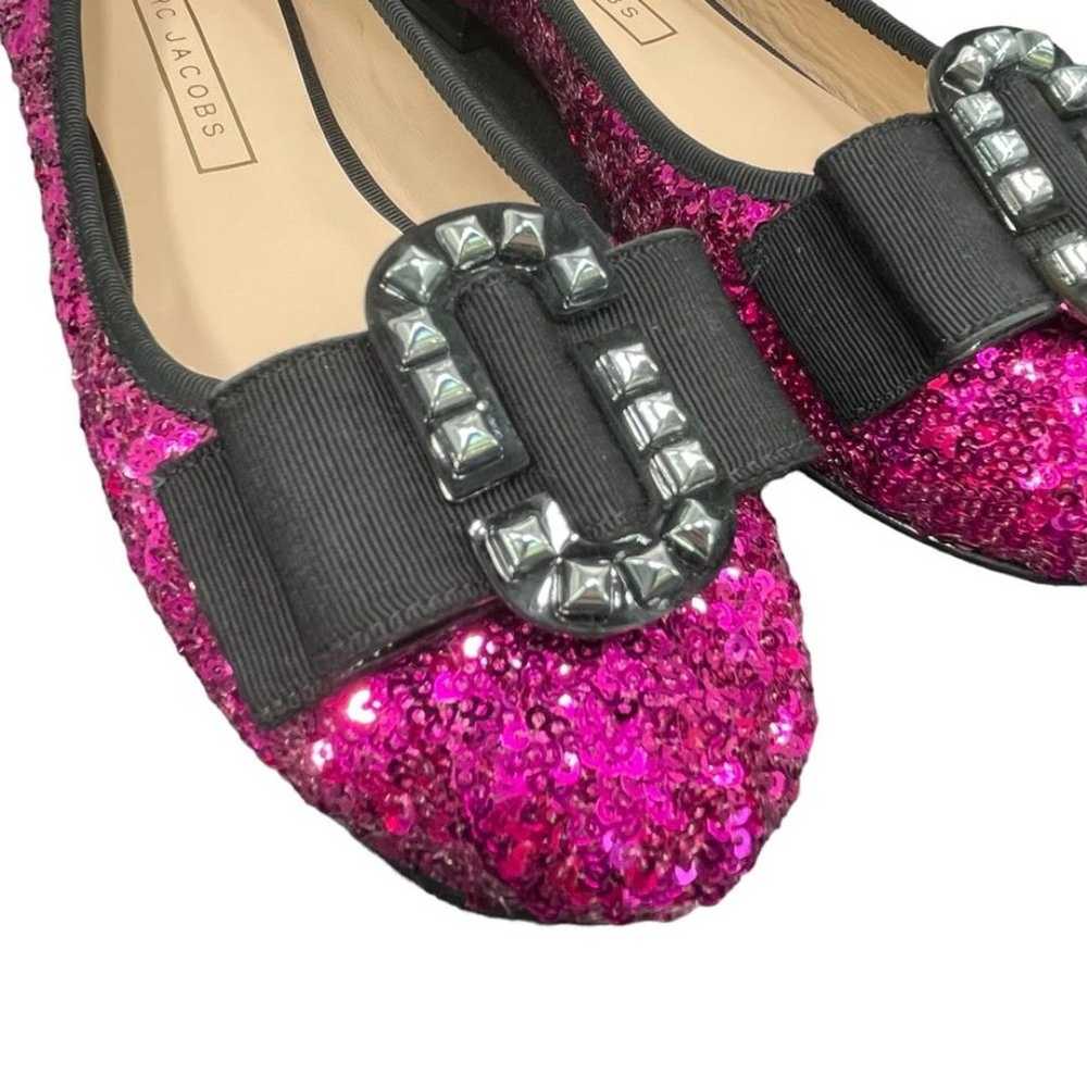 MARC JACOBS all over sequined leather ballet flat… - image 9