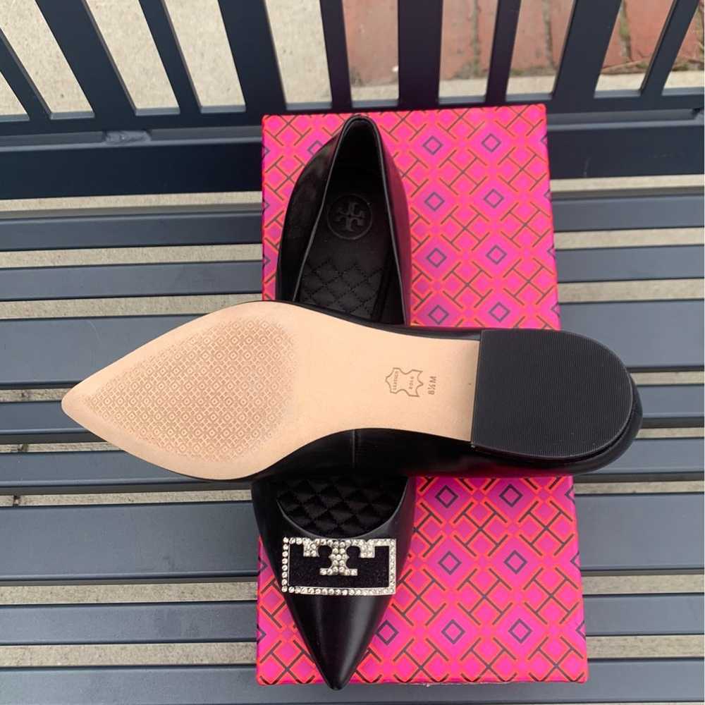 Tory Burch Flats Gigi black 8.5 NIB - image 3