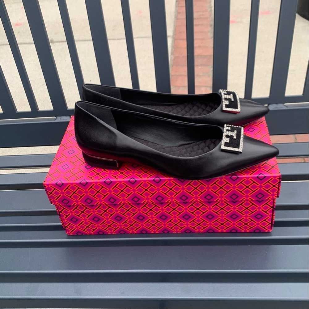 Tory Burch Flats Gigi black 8.5 NIB - image 6